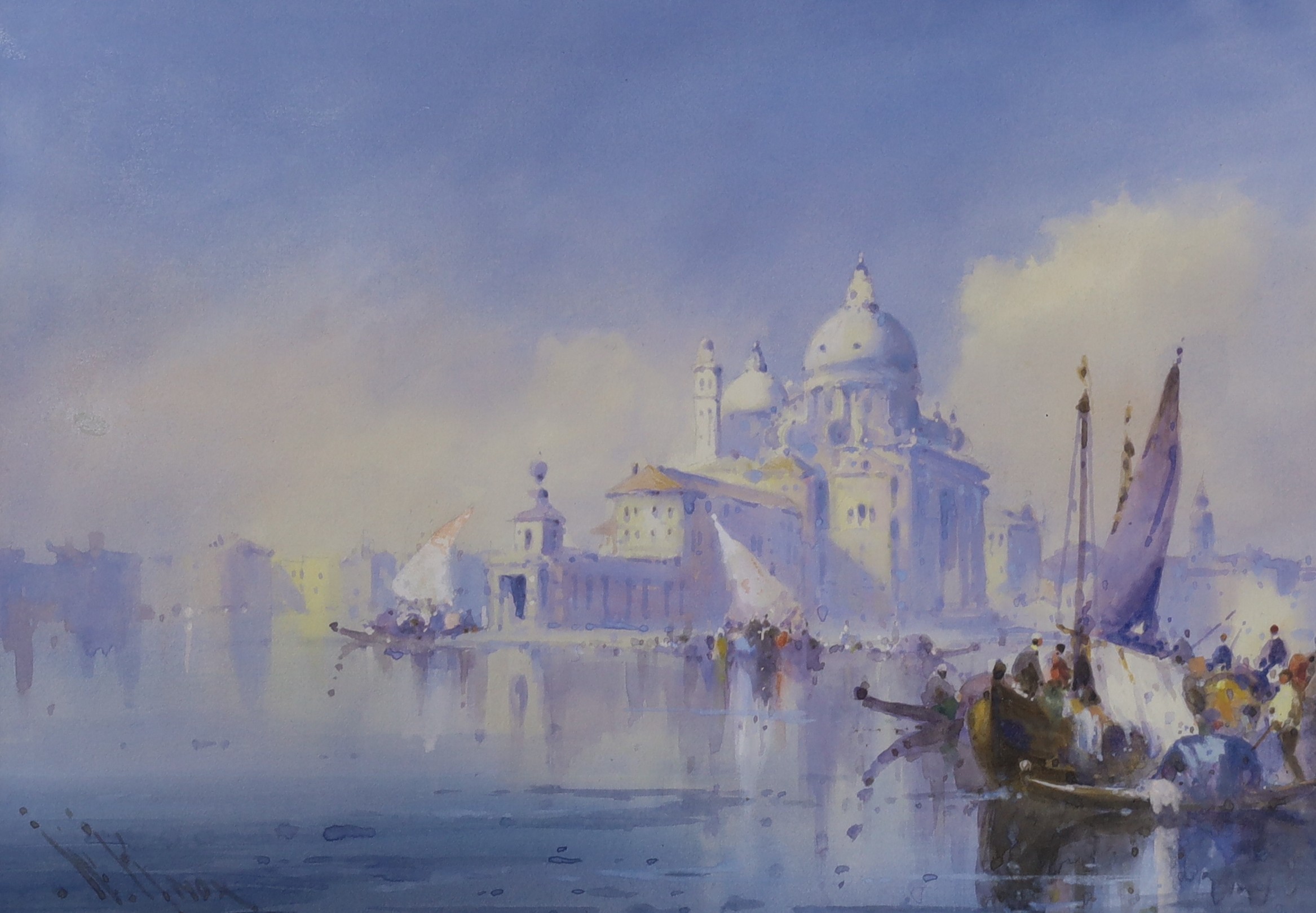 William Knox (1862-1925), pair of gouache, Views of Venice, signed, 26 x 37cm